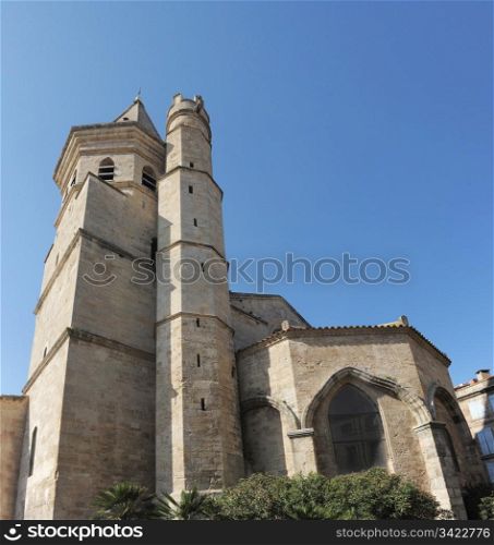 Sainte Madeleine church, Beziers in Languedoc Roussillon, Languedoc, France