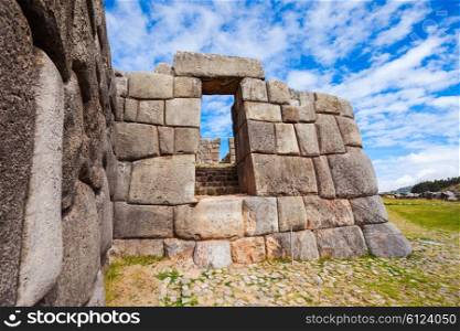 Saksaywaman is the historic capital of the Inca Empire in Cusco, Peru.