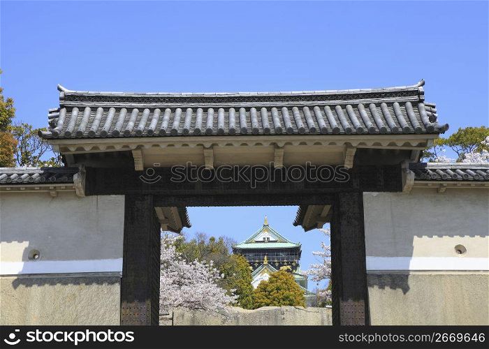 Sakura Gate in Osaka Castle