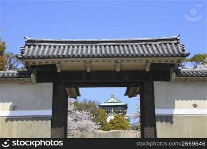Sakura Gate in Osaka Castle
