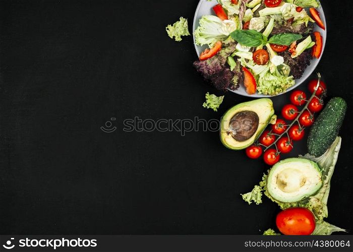 salad chalkboard