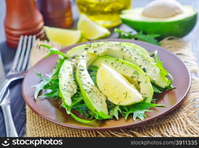 salad with avocado