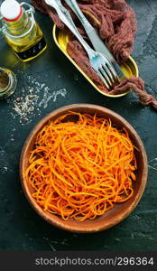 salad with carrot, carrot salad in bowl