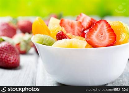 salad with fresh fruits and berries