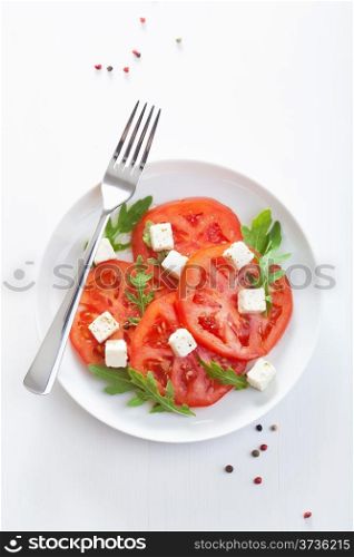 salad with tomatoes and feta