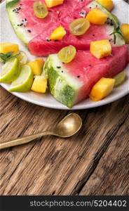 salad with watermelon