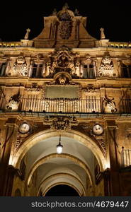 Salamanca Plaza Mayor in Spain along via de la Plata way to Santiago