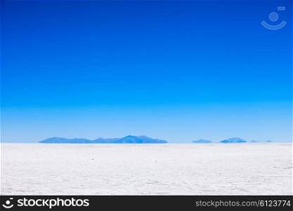 Salar de Uyuni, Bolivia, the largest salt flat in the world