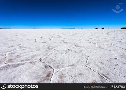 Salar de Uyuni (Salar de Tunupa) is the worlds largest salt flat near Uyuni, Bolivia