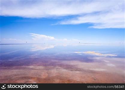 Salar de Uyuni salt flats desert, Andes Altiplano, Bolivia. Salar de Uyuni desert, Bolivia