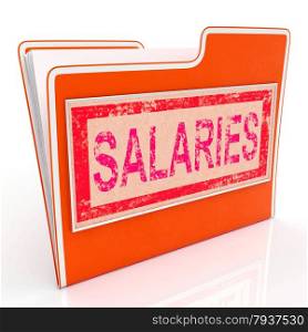 Salaries File Indicating Stipend Employees And Folder