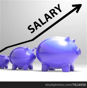 Salary Arrow Showing Pay Rise For Workers