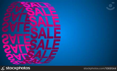 sale background for promo, concept of sale and clearance 3D rendering