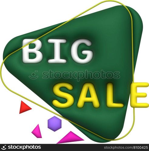 Sale banner design,Shopping deal offer discount,Big sale.3d illustration