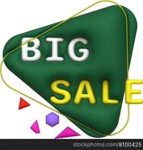 Sale banner design,Shopping deal offer discount,Big sale.3d illustration