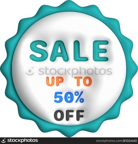 Sale banner design,Shopping deal offer discount,Sale up to 50 percentage off.3d illustration