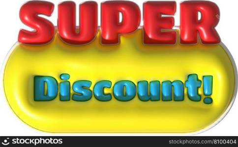 Sale banner design,Shopping deal offer discount,super discount.3d illustration