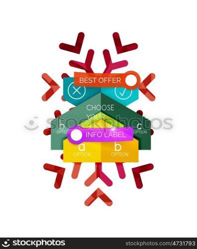 Sale Christmas tags and stickers. Sale Christmas tags and stickers. New Year greeting card element
