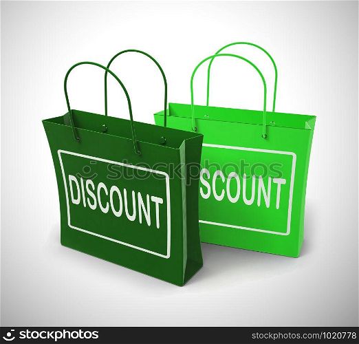 Sale discounts concept icon means markdown price. Low-cost bargains and promotional offers - 3d illustration
