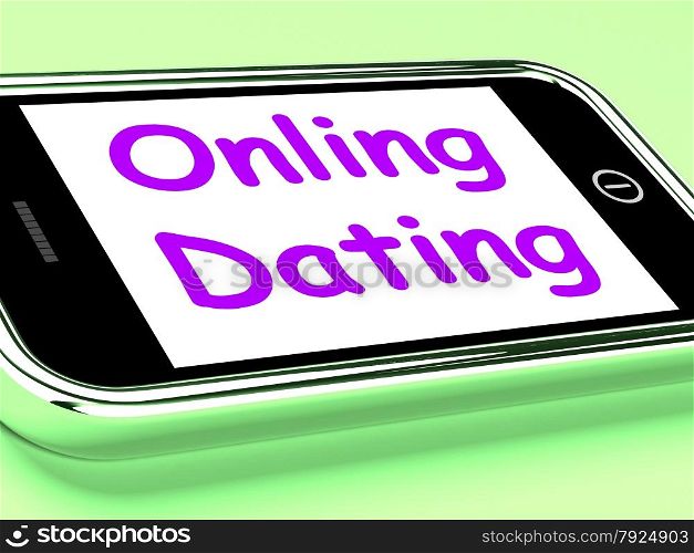 Sale Now On Mobile Message Shows Internet Discounts. Online Dating On Phone Shows Romancing And Web Love