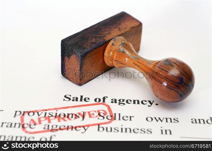 Sale of agency form
