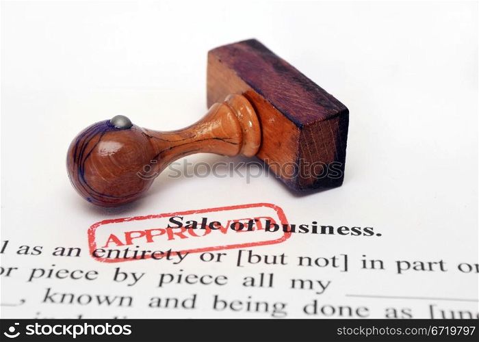 Sale of business