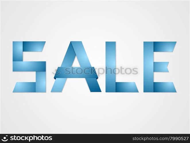 Sale paper corporate sign