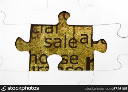 Sale puzzle concept