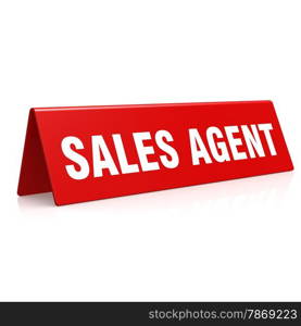 Sales agent banner image with hi-res rendered artwork that could be used for any graphic design.. Sales agent banner