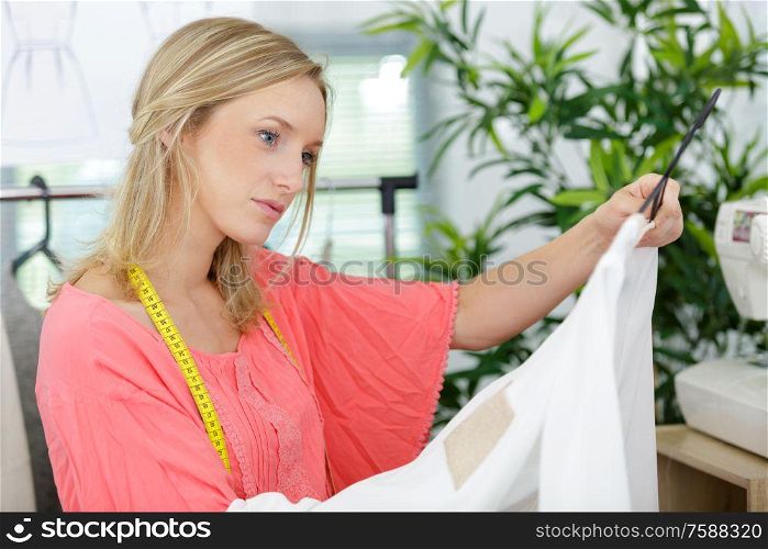 sales assistant in clothing store