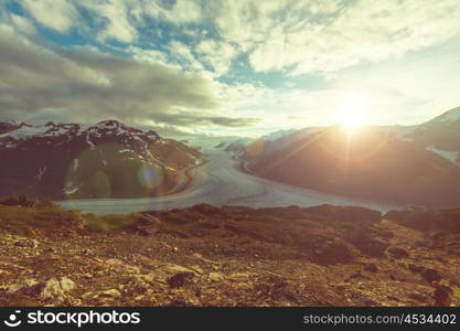 Salmon glacier in Stewart, Canada