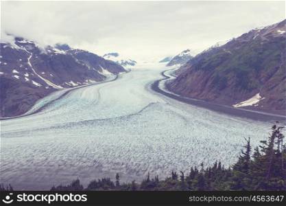 Salmon glacier in Stewart, Canada