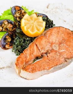 salmon steak