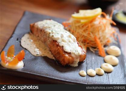 salmon steak japanese style