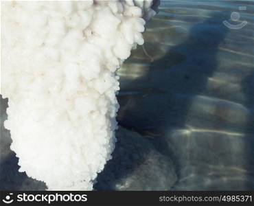 Salt crystallisation of the Dead Sea