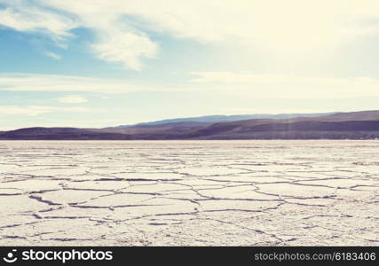 Salt desert in the Jujuy Province, Argentina