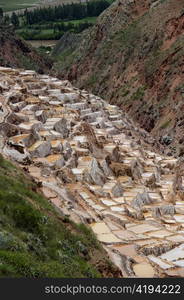 Salt pond, Maras, Sacred Valley, Cusco Region, Peru