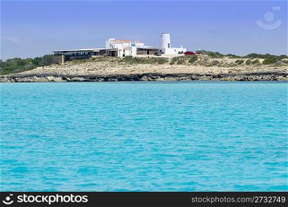 salt windmill wind mill in Formentera turquoise Mediterranean sea Balearic islands