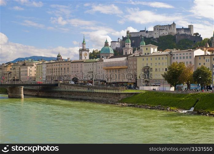 Salzburg, Austria - Hohensalzburg Fortress, Historical Center and Salzach River