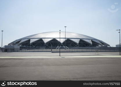 Samara Arena football stadium. Samara - the city hosting the FIFA World Cup in Russia in 2018. Sunny day on August 4, 2018