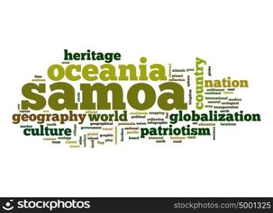 Samoa word cloud