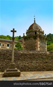 Samos monastery by the way of Saint James in Galicia Lugo