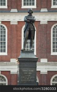 Samuel Adams memorial in Boston, Massachusetts, USA