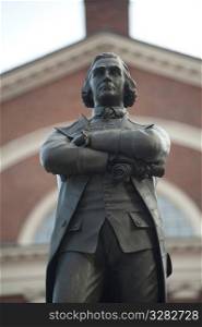 Samuel Adams memorial in Boston, Massachusetts, USA