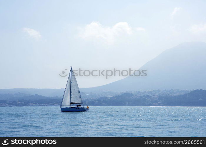 San Antonio Cape sailing sailboat in Denia Alicante Spain