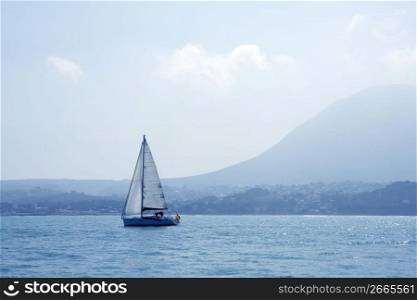 San Antonio Cape sailing sailboat in Denia Alicante Spain