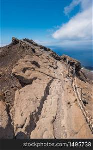 San Antonio volcanic crater in La Palma island, Canary islands, Spain.