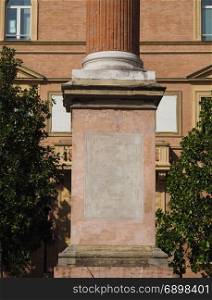 San Domenico column in Bologna. The San Domenico column in Bologna, Italy