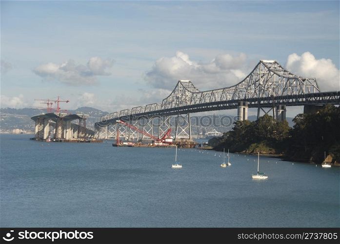 San Francisco Bay Bridge from Treasure Island Marina