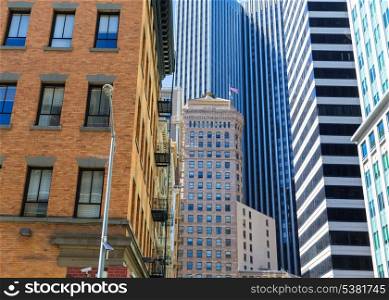 San Francisco Downtown buildings at California USA